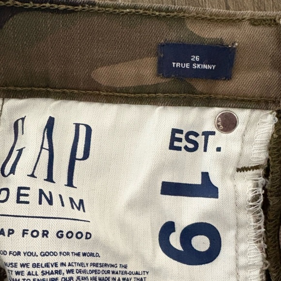 DAP Mid Rise True Skinny Ankle Jeans in Camo - Picture 3 of 5